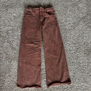 Rust Wide-Leg Women’s Jeans Size Small